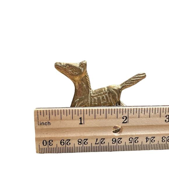 Solid Brass Miniature Rocking Horse - Picture 2 of 6